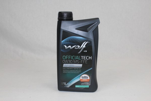 Motoröl 1 Liter Wolf Official Tech 0W30 MS-FFE
