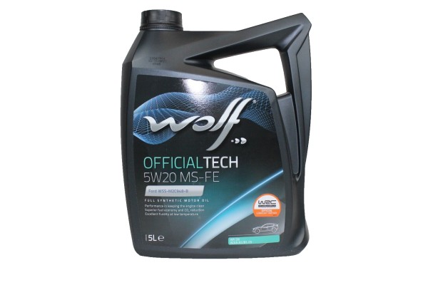 Motoröl 5 Liter 5W20 MS-FE Wolf Official Tech