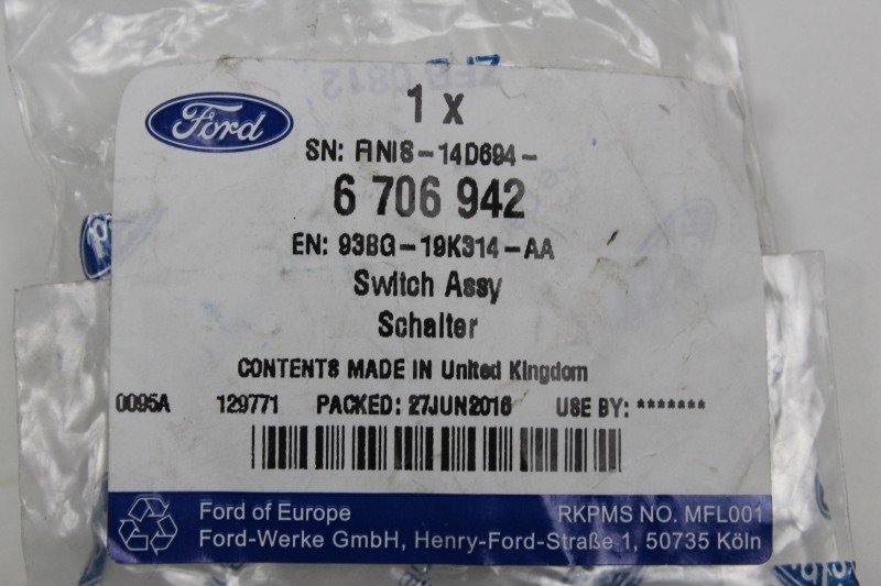 Ford Fiesta, KA,Fusion uvm. 6706942 Schalter Sitzheizung 93BG