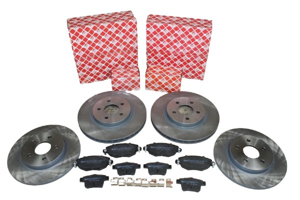 Bremsscheiben + Bremsbeläge vorne + hinten