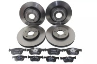 Bremsscheiben + Bremsbeläge vorne + hinten Bremsscheiben + Bremsbeläge vorne + hinten