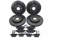 Bremsscheiben + Bremsbeläge vorne + hinten Bremsscheiben + Bremsbeläge vorne + hinten