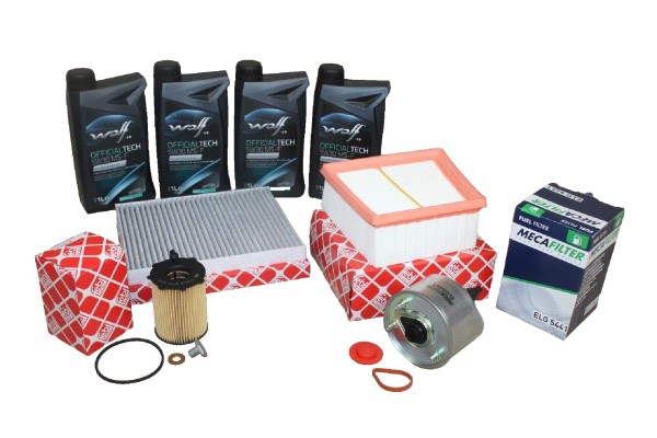 Inspektionskit 1,4 + 1,5 + 1,6 Diesel Ford Fiesta - B-Max