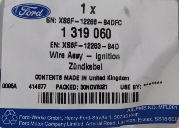 Zündkabel 2. Zylinder 1,3 + 1,6 Benzinmotor