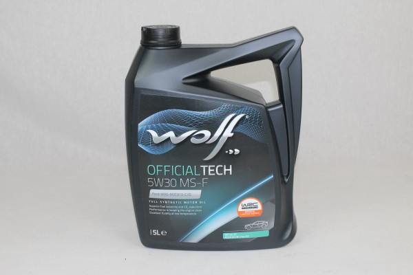 Motoröl Wolf Official Tech 5W30 MS-F 5 Liter