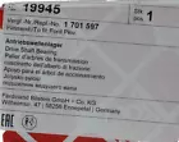 Zwischenlager - Mittellager für Antriebswelle Ford