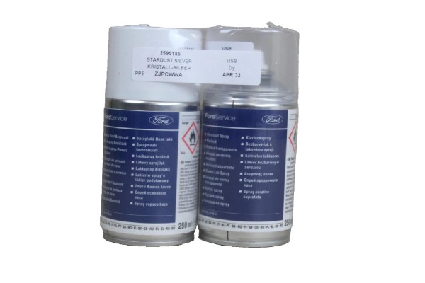 Autolack Kristall Silber Metallic + 1K Klarlack je 250ml