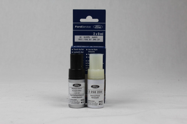 Lackstift Kristall-Silber-Metallic + Klarlack je 9ml