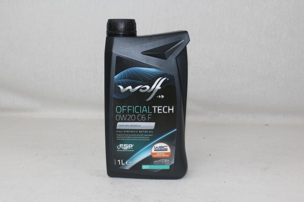 Motoröl Wolf Official Tech C6 F 1 Liter 0W20
