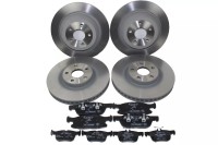 Bremsscheiben + Bremsbeläge vorne + hinten Bremsscheiben + Bremsbeläge vorne + hinten