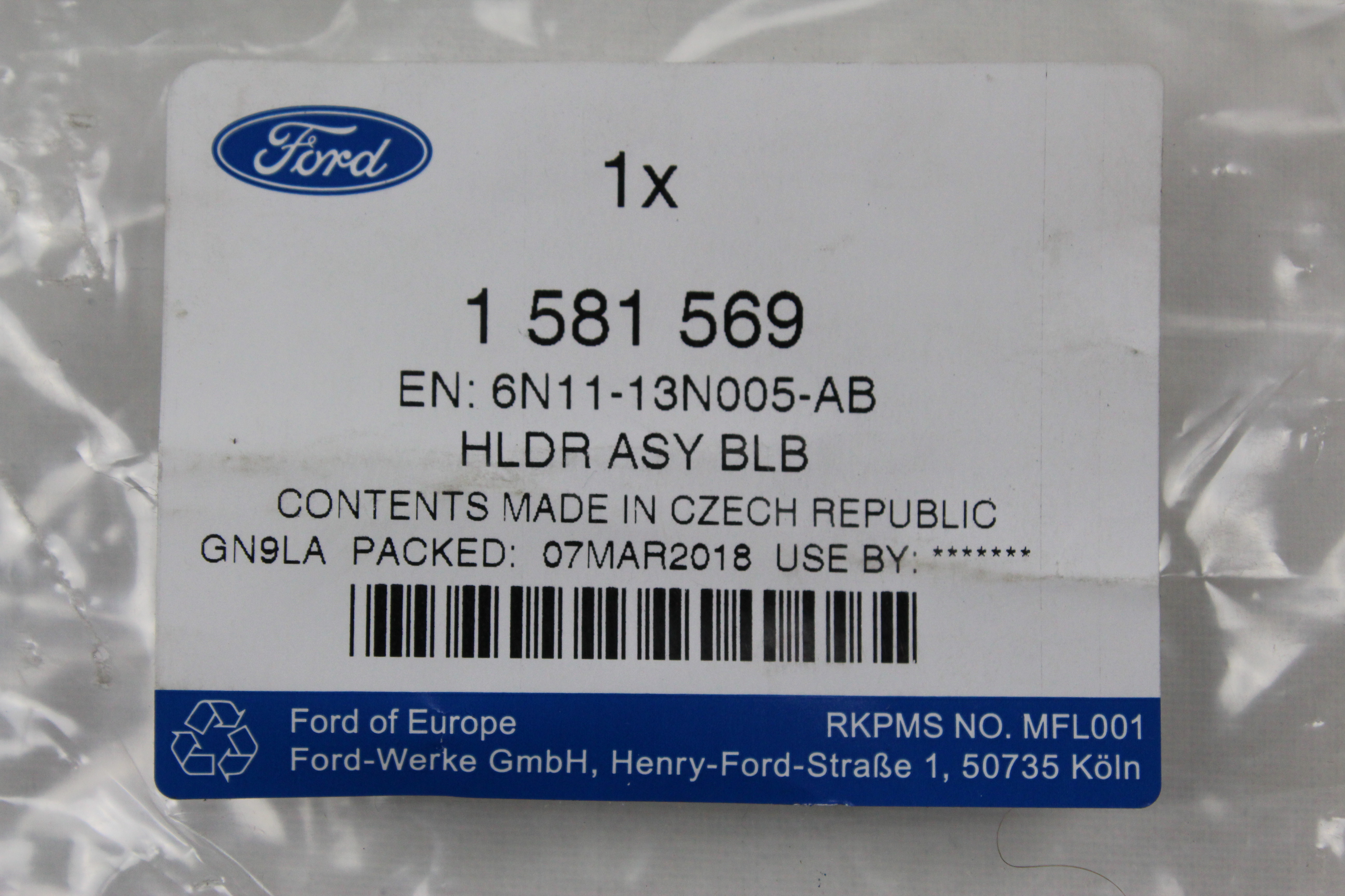 ORIGINAL Ford Lampenfassung Blinkleuchte Blinker FUSION hinten links  1581569