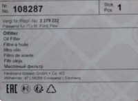 Vorschau: Ölwechselkit Ford 2,0 EcoBlue Diesel Vorschau: Ölwechselkit Ford 2,0 EcoBlue Diesel