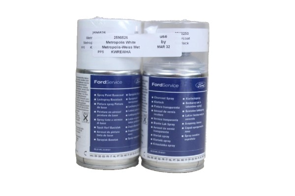Autolack Metropolis Weiß Metallic + Klarlack je 250ml