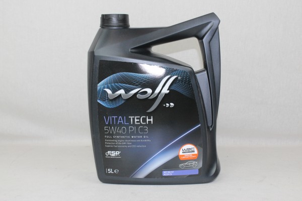 Motoröl 5 Liter Wolf Vital Tech PI C3 5W40