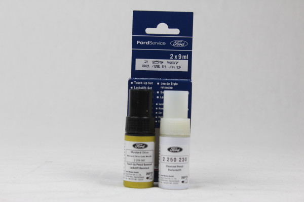 Lackstift Mustard Olive-Gelb Metallic + Klarlack je 9ml