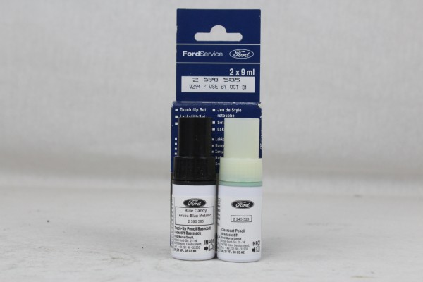 Lackstift Aruba Blau Metallic + Klarlack je 9ml