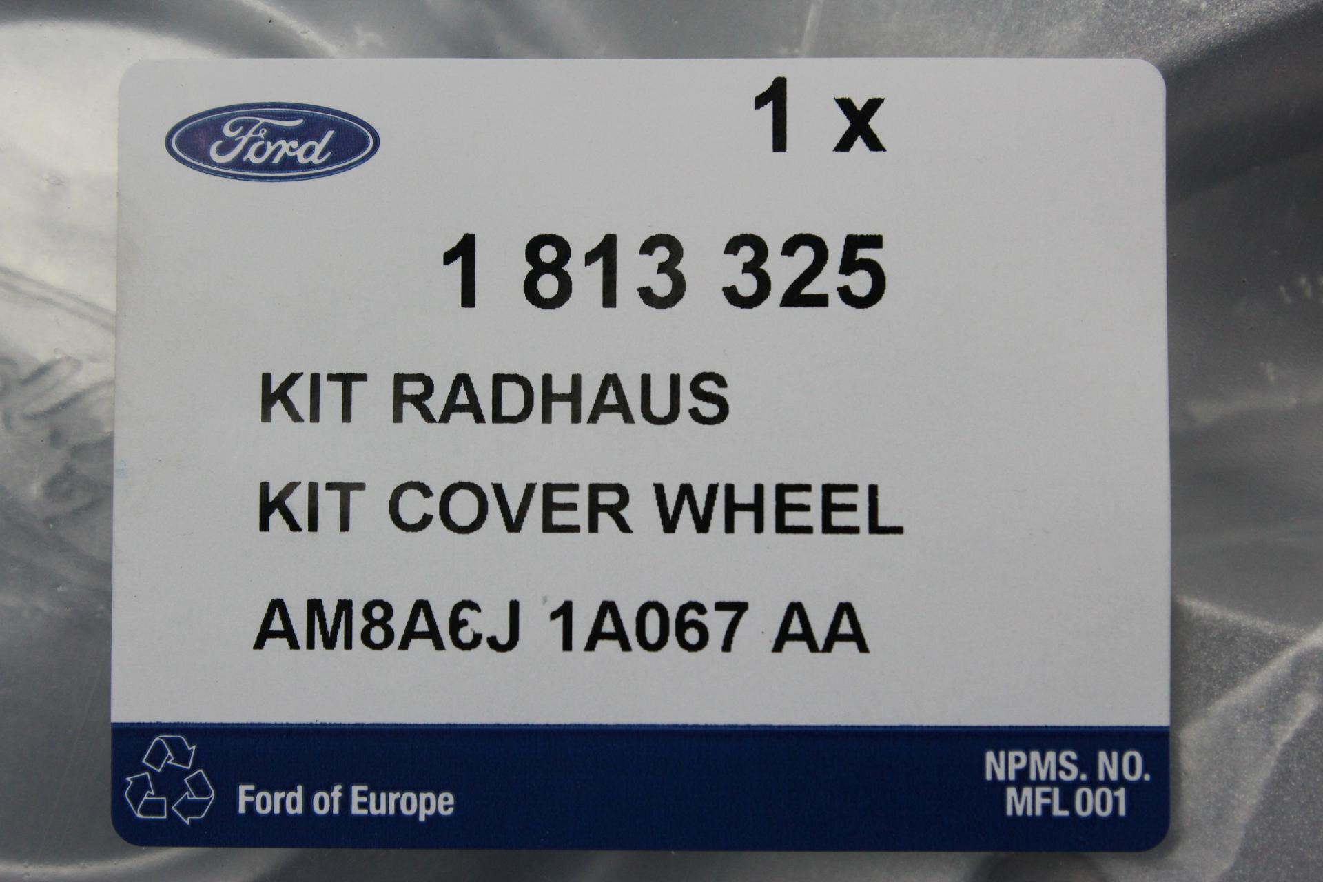 Original Ford Radkappensatz 4 Stück für 14 Zoll Stahlfelgen 1813325