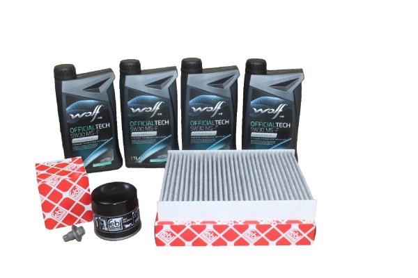 Wartungskit 1,25 + 1,4 + 1,6 16V Ford Fiesta - Fusion