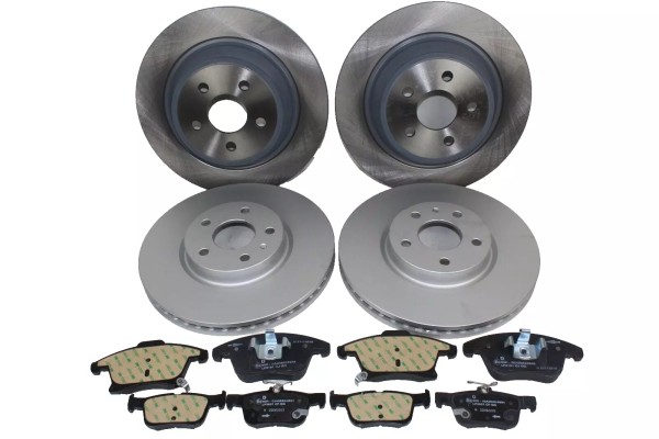 Bremsscheiben + Bremsbeläge vorne + hinten