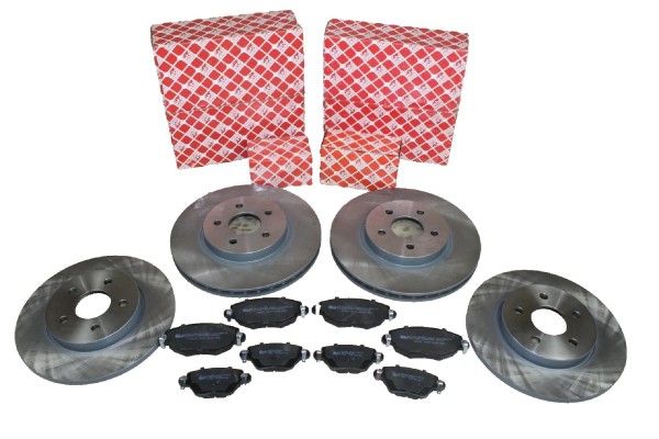 Bremsscheiben + Bremsbeläge vorne + hinten