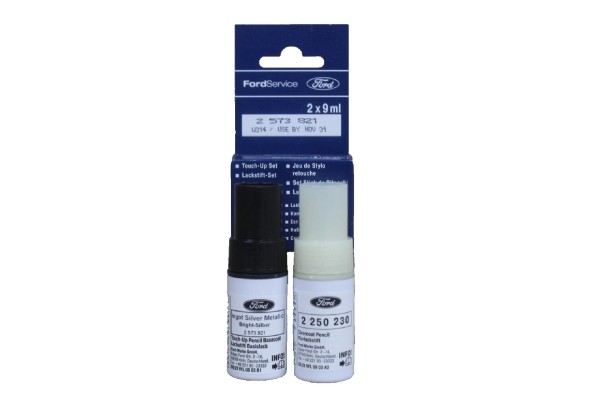 Lackstift Bright-Silber-Metallic + Klarlack je 9ml