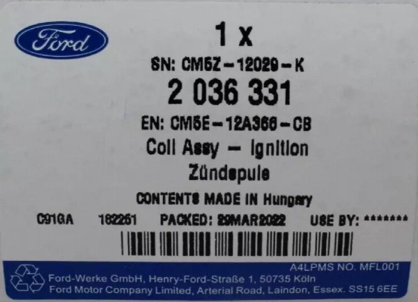 Zündspule Ford 2,0 + 2,3 Ecoboost