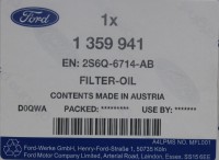 Vorschau: Ölfilter Ford 1,4 + 1,5 + 1,6 Diesel Vorschau: Ölfilter Ford 1,4 + 1,5 + 1,6 Diesel