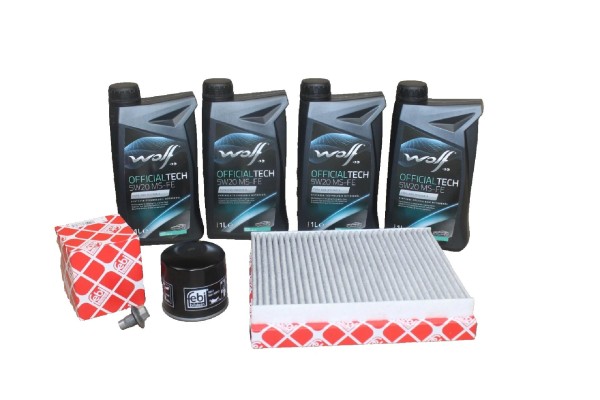 Wartungskit 1,25 + 1,4 + 1,6 16V Ford Fiesta - B-Max