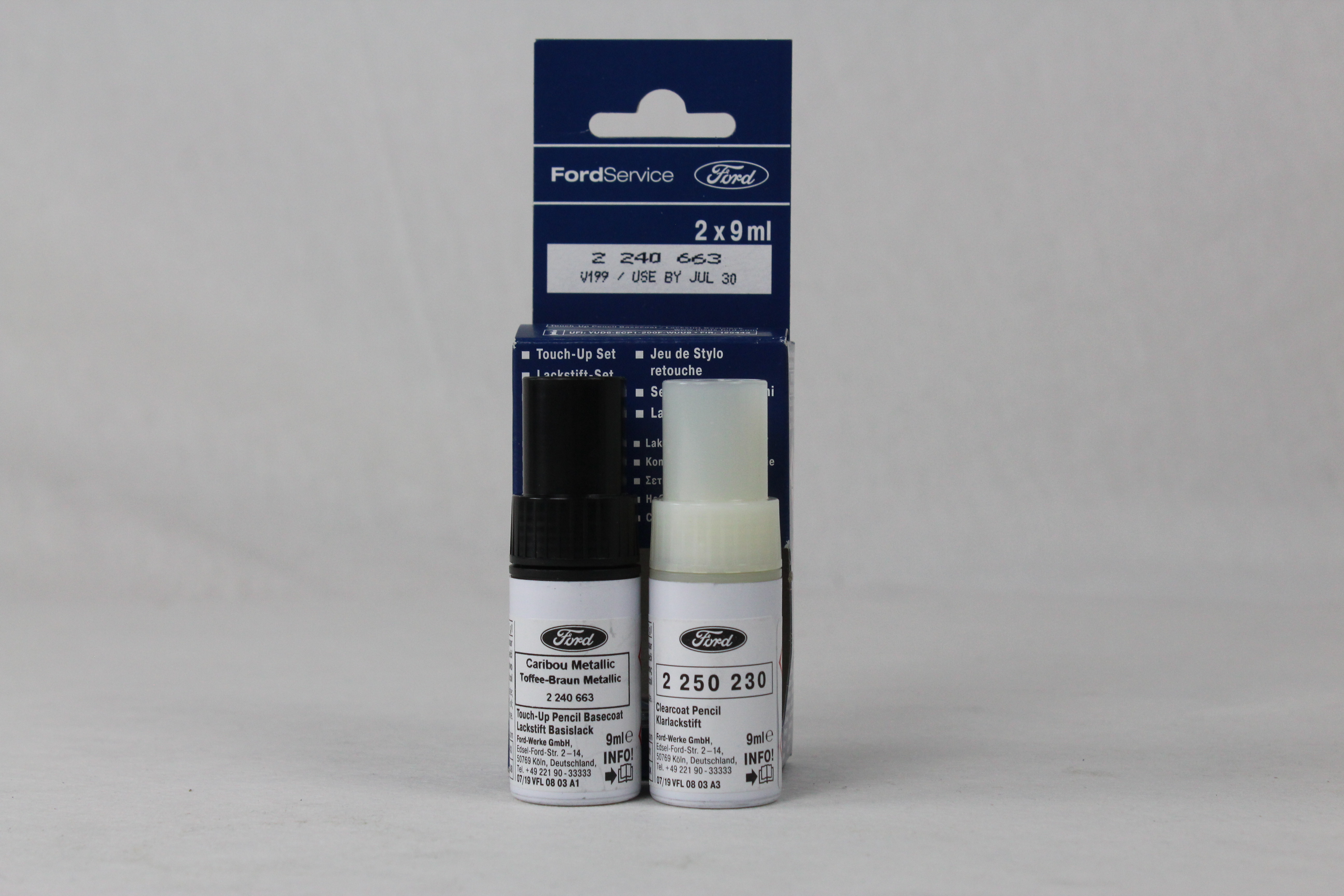 Lackstift Toffee Braun Metallic + Klarlack je 9ml KFZTeileprofi