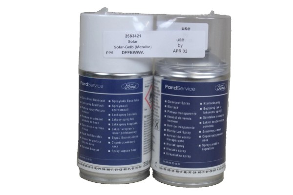 Autolack Solar Gelb Metallic + 1K Klarlack je 250ml