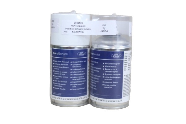 Autolack Obsidian Schwarz Metallic + 1K Klarlack je 250ml