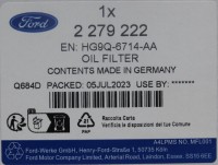 Vorschau: Ölwechselkit Ford 2,0 EcoBlue Diesel Vorschau: Ölwechselkit Ford 2,0 EcoBlue Diesel