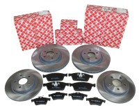 Bremsscheiben + Bremsbeläge vorne + hinten Bremsscheiben + Bremsbeläge vorne + hinten