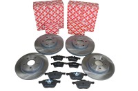 Bremsscheiben + Bremsbeläge vorne + hinten Bremsscheiben + Bremsbeläge vorne + hinten