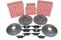 Bremsscheiben + Bremsbeläge vorne + hinten Bremsscheiben + Bremsbeläge vorne + hinten